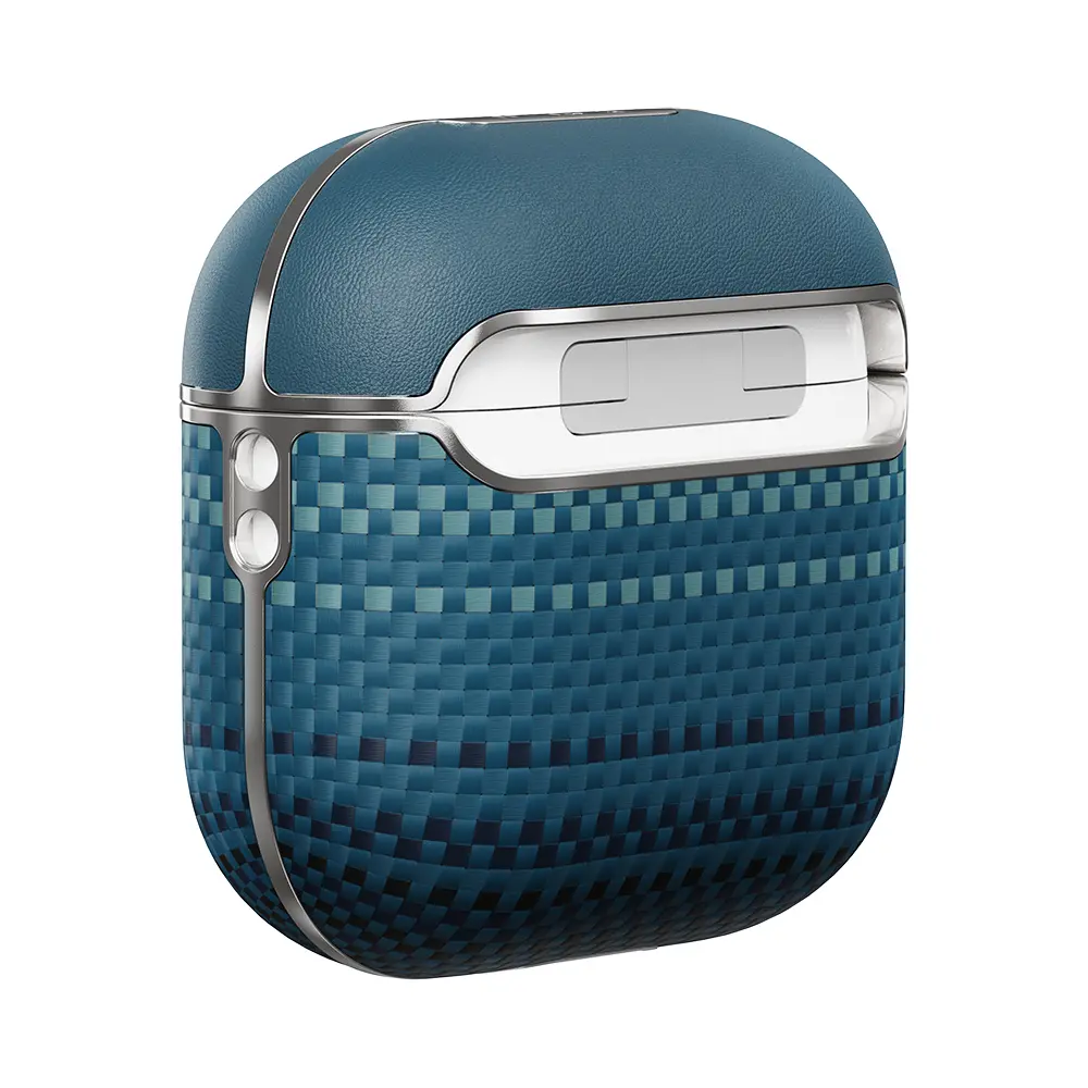 Apple Airpods 4 Kılıf Aramid Fiber Pitaka Tactile Woven Sunset-Moonrise Serisi Kapak