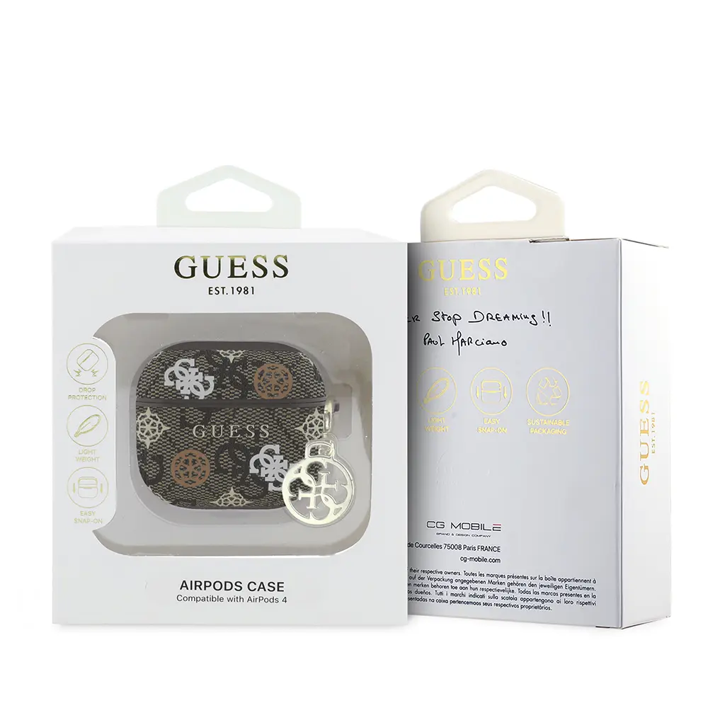 AirPods 4 Kılıf, Lisanslı Guess Tasarım - Guess AirPods 4 Kapak