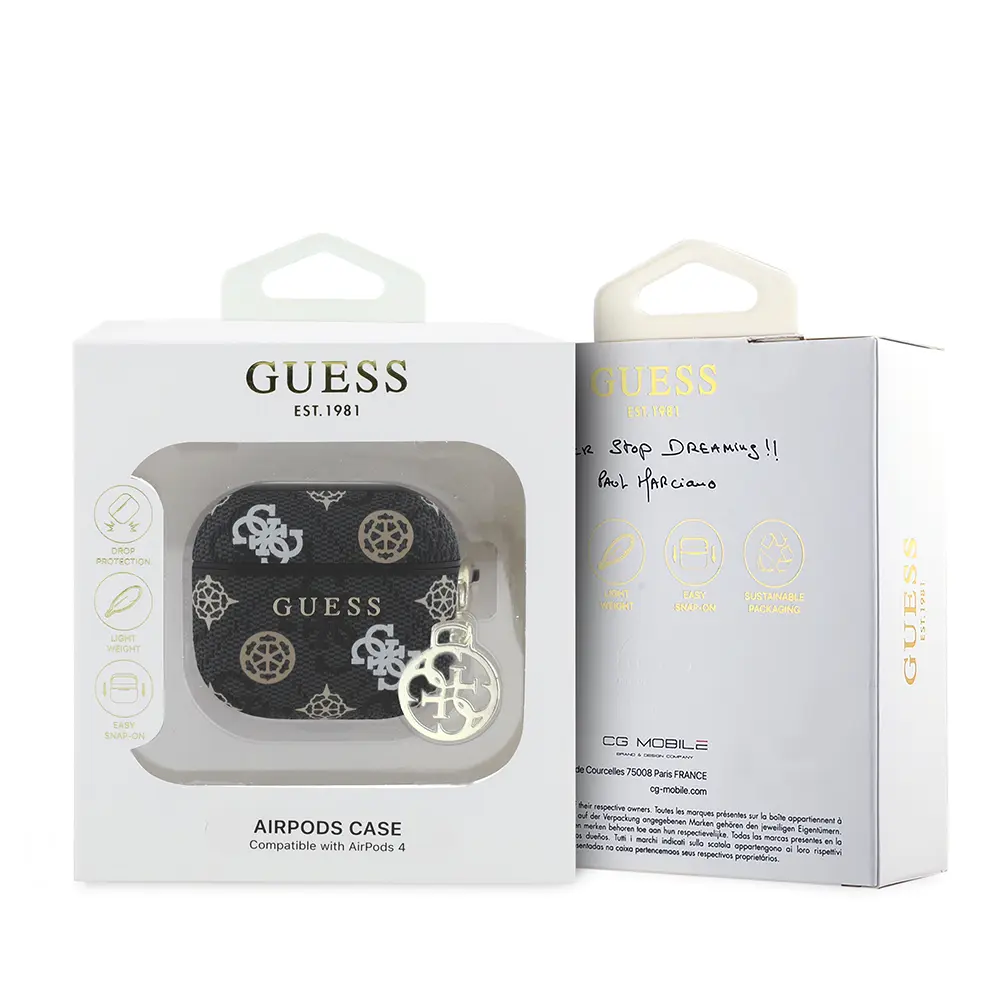 AirPods 4 Kılıf, Lisanslı Guess Tasarım - Guess AirPods 4 Kapak