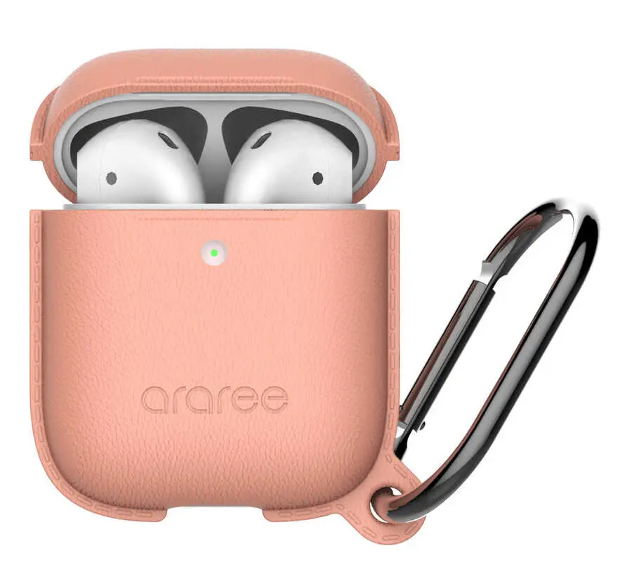 AirPods 1. ve 2. Nesil Silikon Kılıf, Askı Aparatlı - Araree Pops