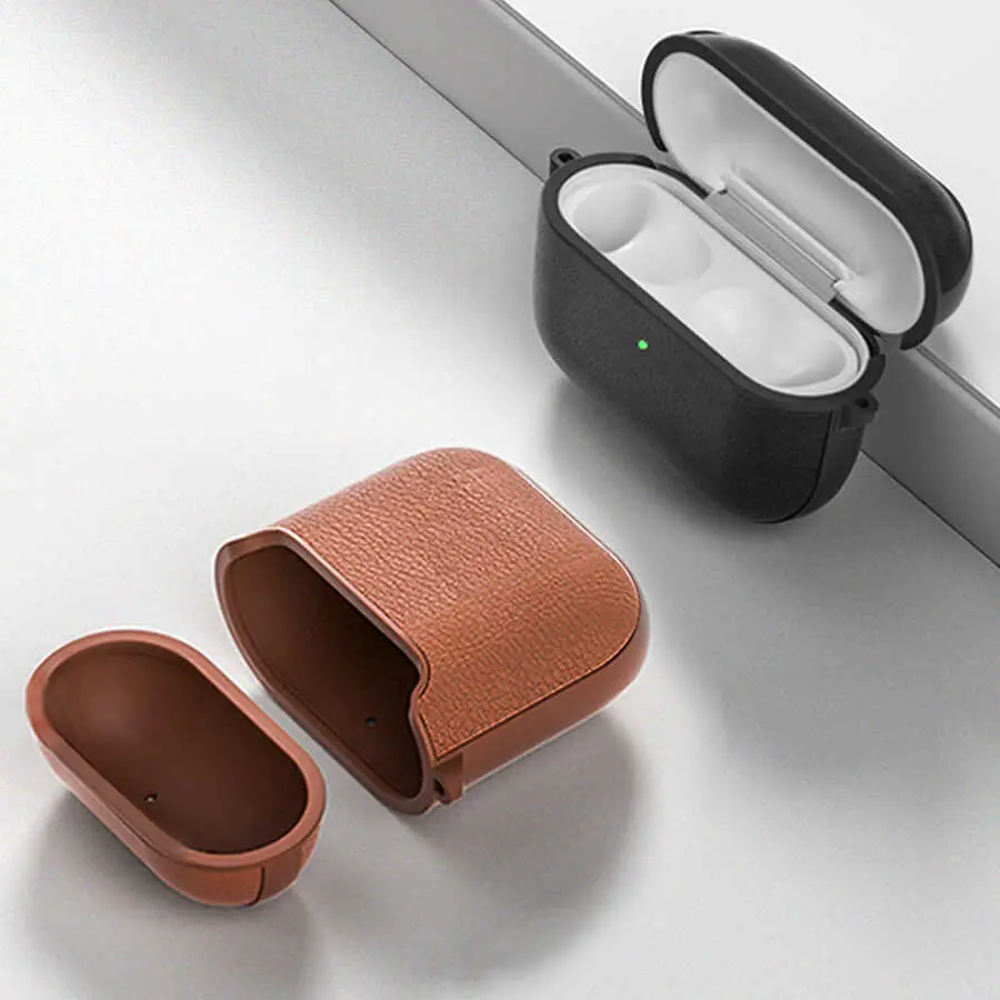 AirPods 1. ve 2. Nesil Deri Kılıf - Wiwu Calfskin