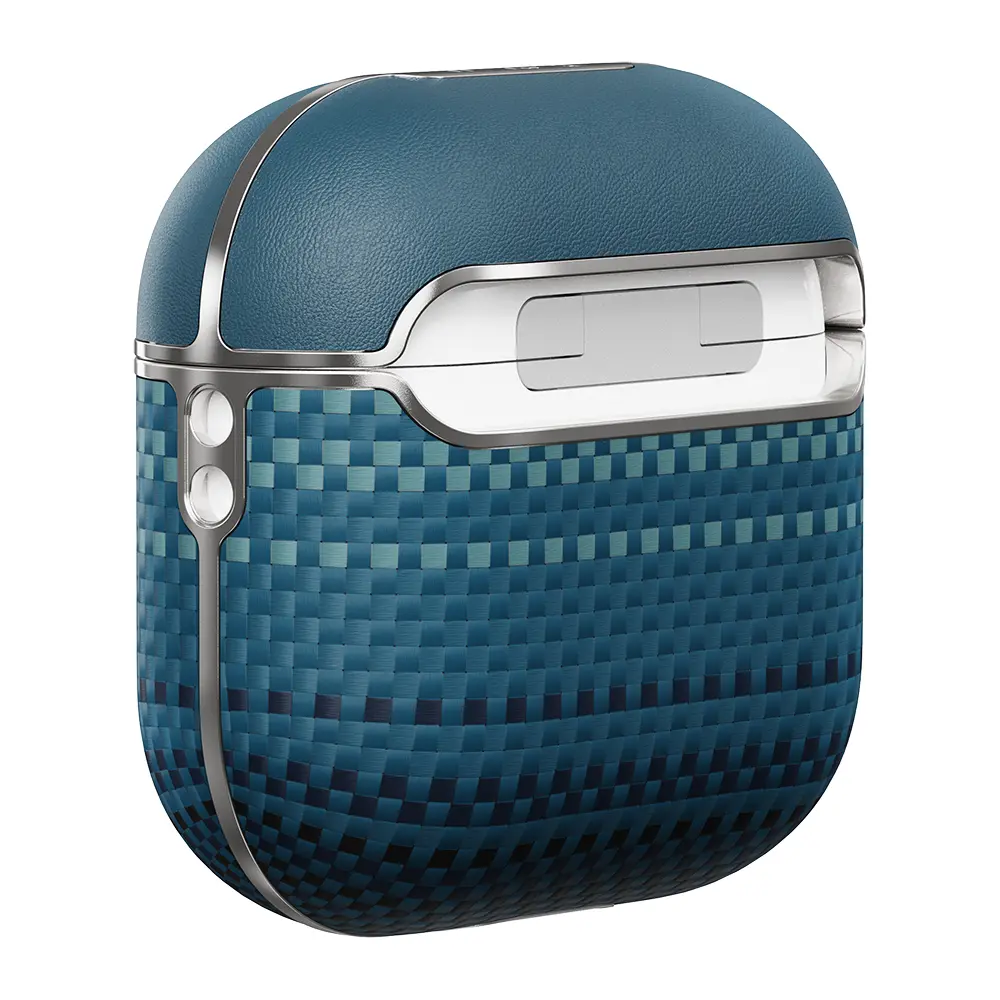 Apple Airpods Pro 2 Kılıf Aramid Fiber Pitaka Tactile Woven Sunset-Moonrise Serisi Kapak