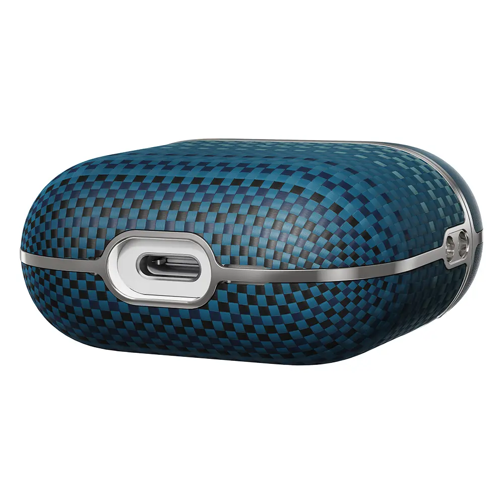 Apple Airpods Pro 2 Kılıf Aramid Fiber Pitaka Tactile Woven Sunset-Moonrise Serisi Kapak