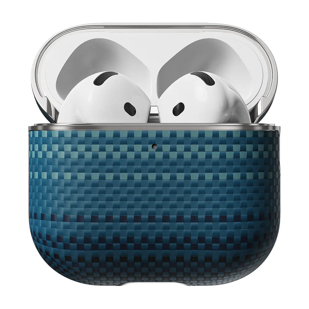 Apple Airpods Pro 2 Kılıf Aramid Fiber Pitaka Tactile Woven Sunset-Moonrise Serisi Kapak