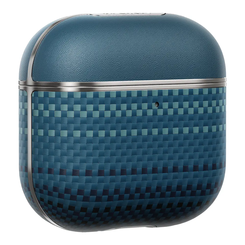 Apple Airpods Pro 2 Kılıf Aramid Fiber Pitaka Tactile Woven Sunset-Moonrise Serisi Kapak