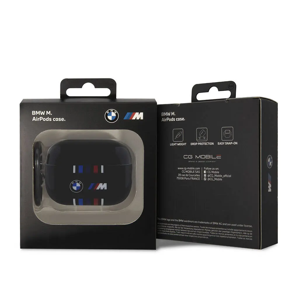 AirPods Pro 2 Kılıf, Lisanslı BMW Tasarımlı Kapak - Siyah