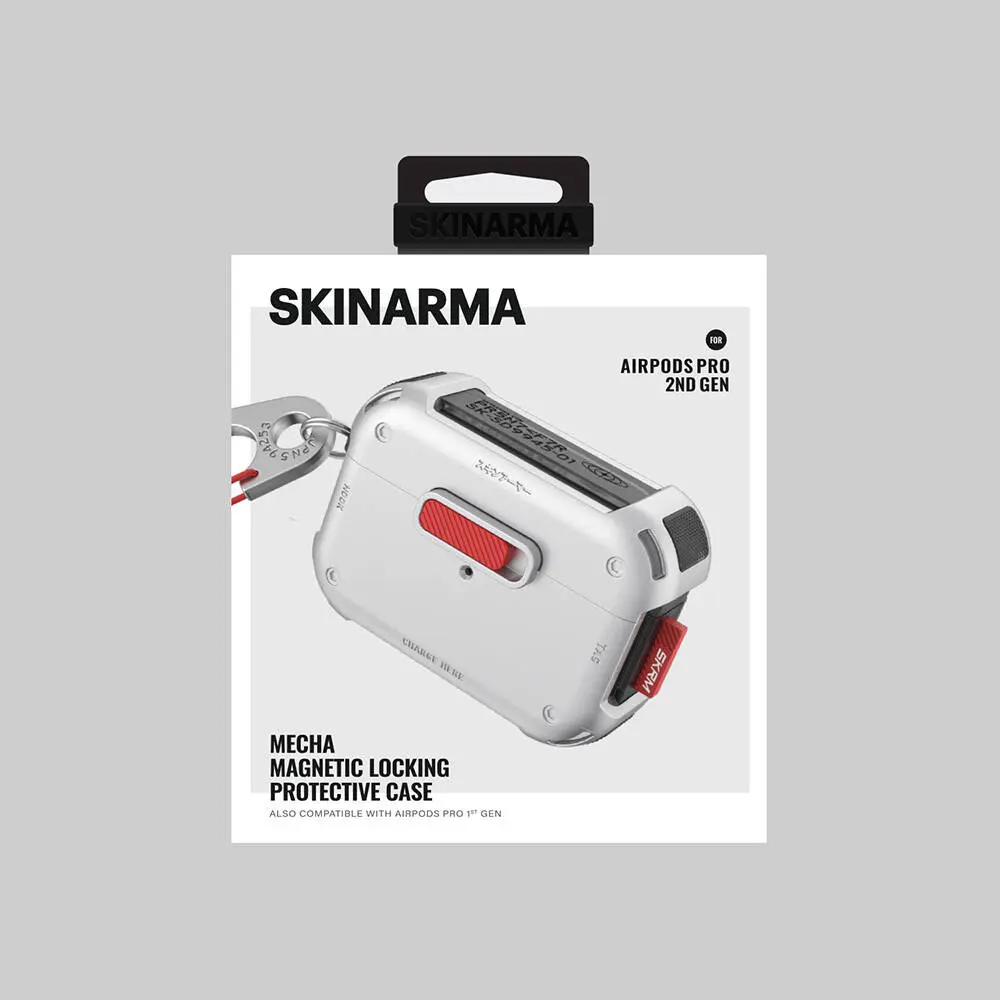 AirPods Pro 2 Manyetik Kilitli Airbagli Kılıf - Skinarma Mecha