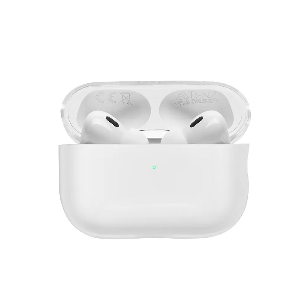 AirPods Pro 2 Şeffaf Silikon Kılıf, Qi ve MagSafe Şarj Uyumlu - Native Union RE Clear