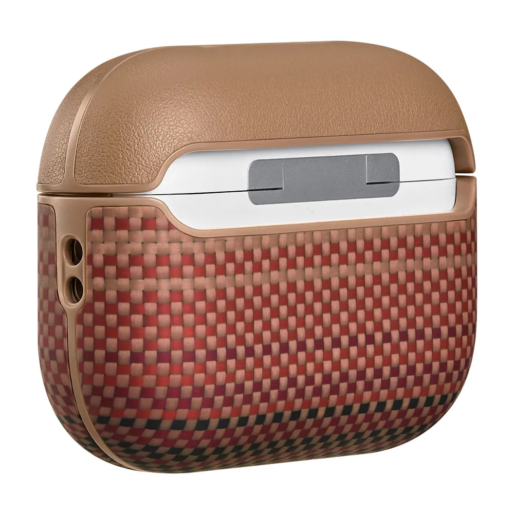 AirPods Pro 3 Aramid Fiber Kılıf - Pitaka Tactile Woven Sunset-Moonrise