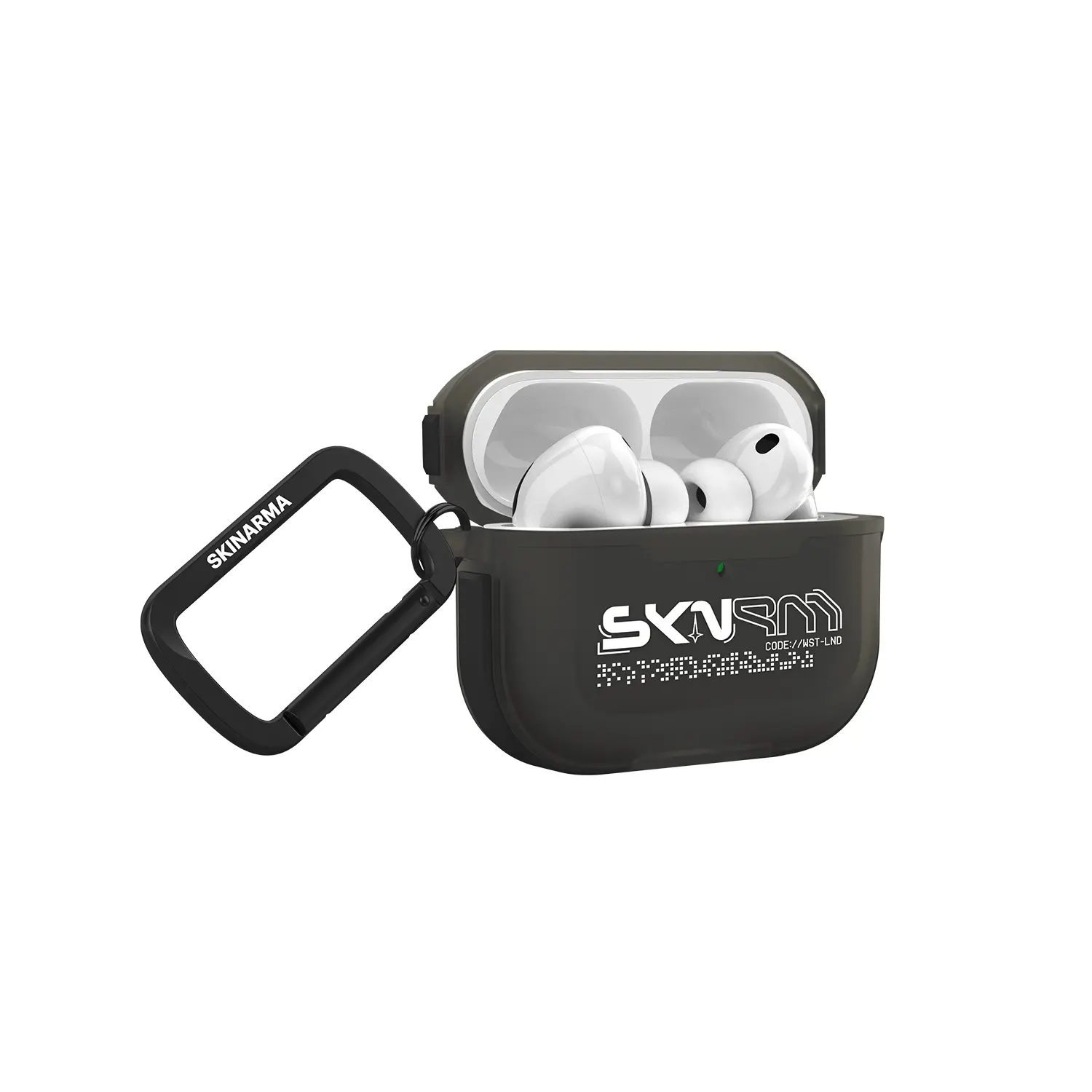 Apple Airpods Pro 3 Kılıf Skinarma Transparan Mat Tasarım Kinzoku Kılıf
