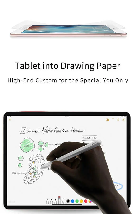 iPad 10.2 (8. Nesil) Kağıt Hisli Ekran Koruyucu - Wiwu iPaper Like