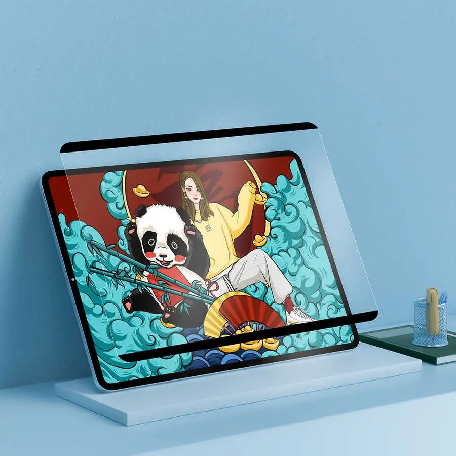 iPad 10.2" (9. Nesil) Manyetik Çıkarılabilir Ekran Koruyucu - Wiwu