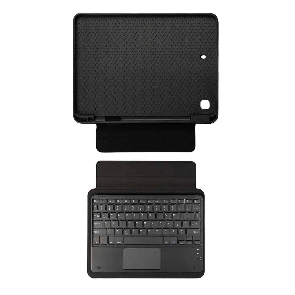 iPad 10.2" 9. Nesil Bluetooth Klavyeli Standlı Tablet Kılıfı - Zore Border