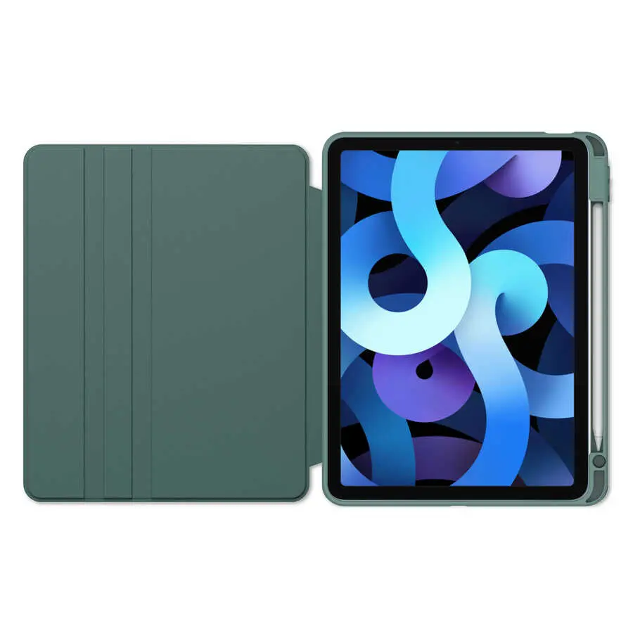 iPad 10.9" (10. Nesil) 360 Derece Dönebilen Standlı Şeffaf Kılıf - Zore Nayn