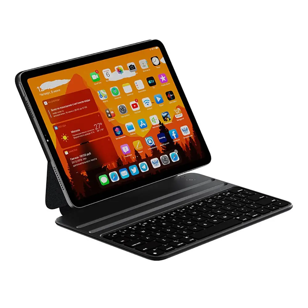 Apple iPad 10.9 2022 (10.Nesil) Wiwu F15 Klavyeli Standlı Magnetik Kılıf