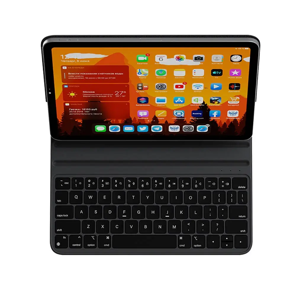 iPad 10.9" (10. Nesil) Klavyeli Standlı Manyetik Kılıf - Wiwu F15