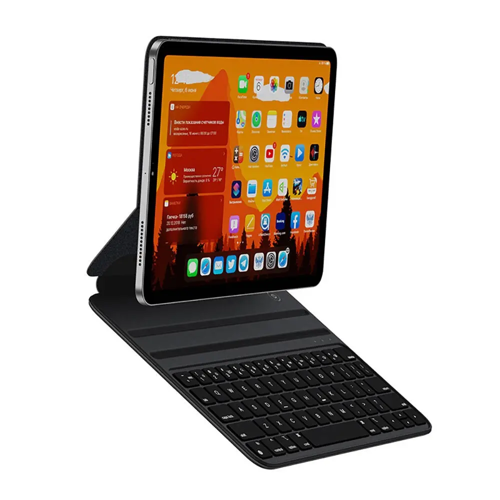iPad 10.9" (10. Nesil) Klavyeli Standlı Manyetik Kılıf - Wiwu F15