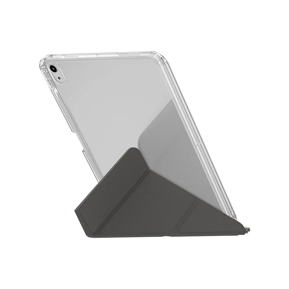 Apple iPad 11.Nesil 2025 Kılıf Skinarma Kalemlikli Arkası Şeffaf Standlı Magnetik Zeta Kılıf