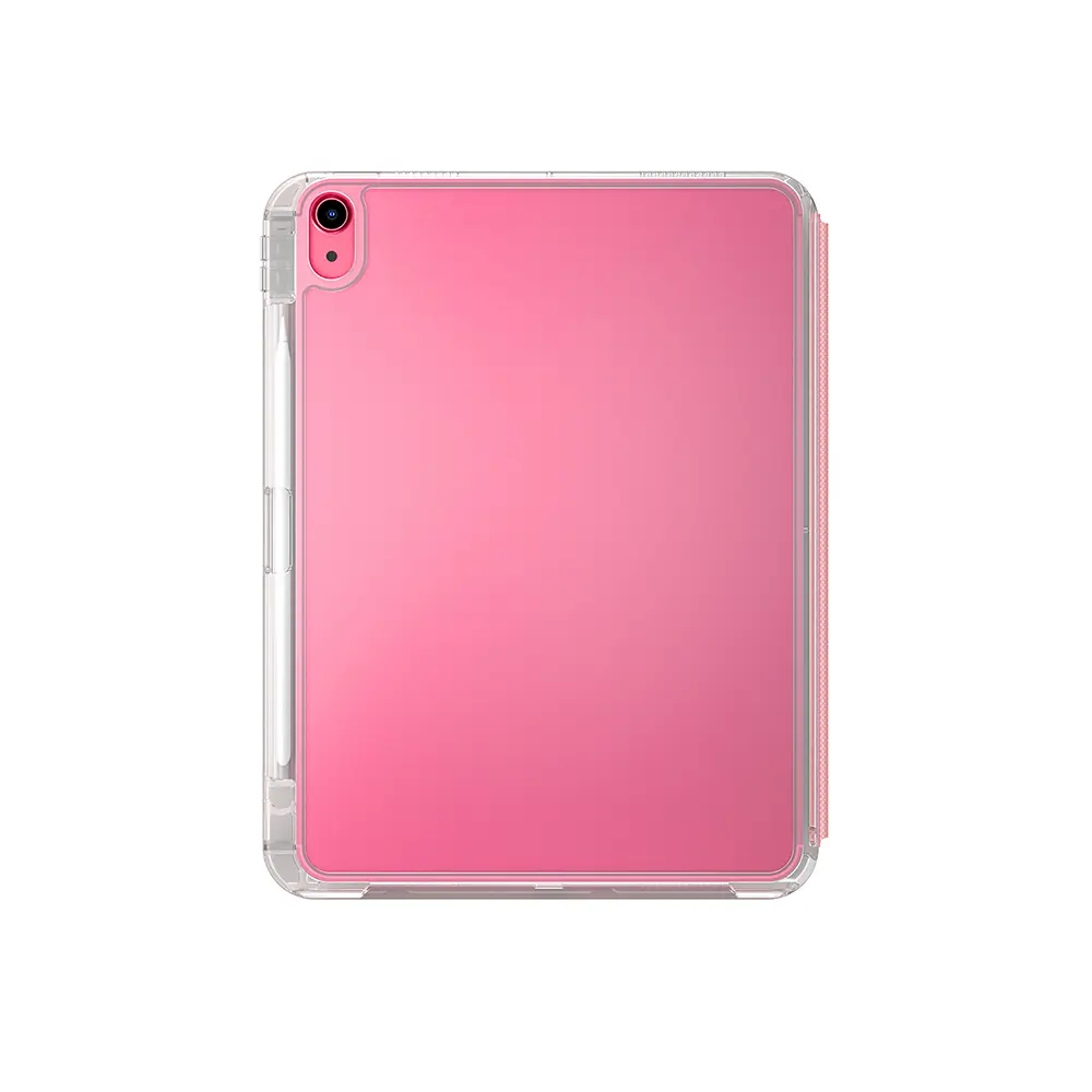 Apple iPad 11.Nesil 2025 Kılıf Skinarma Kalemlikli Arkası Şeffaf Standlı Magnetik Zeta Kılıf