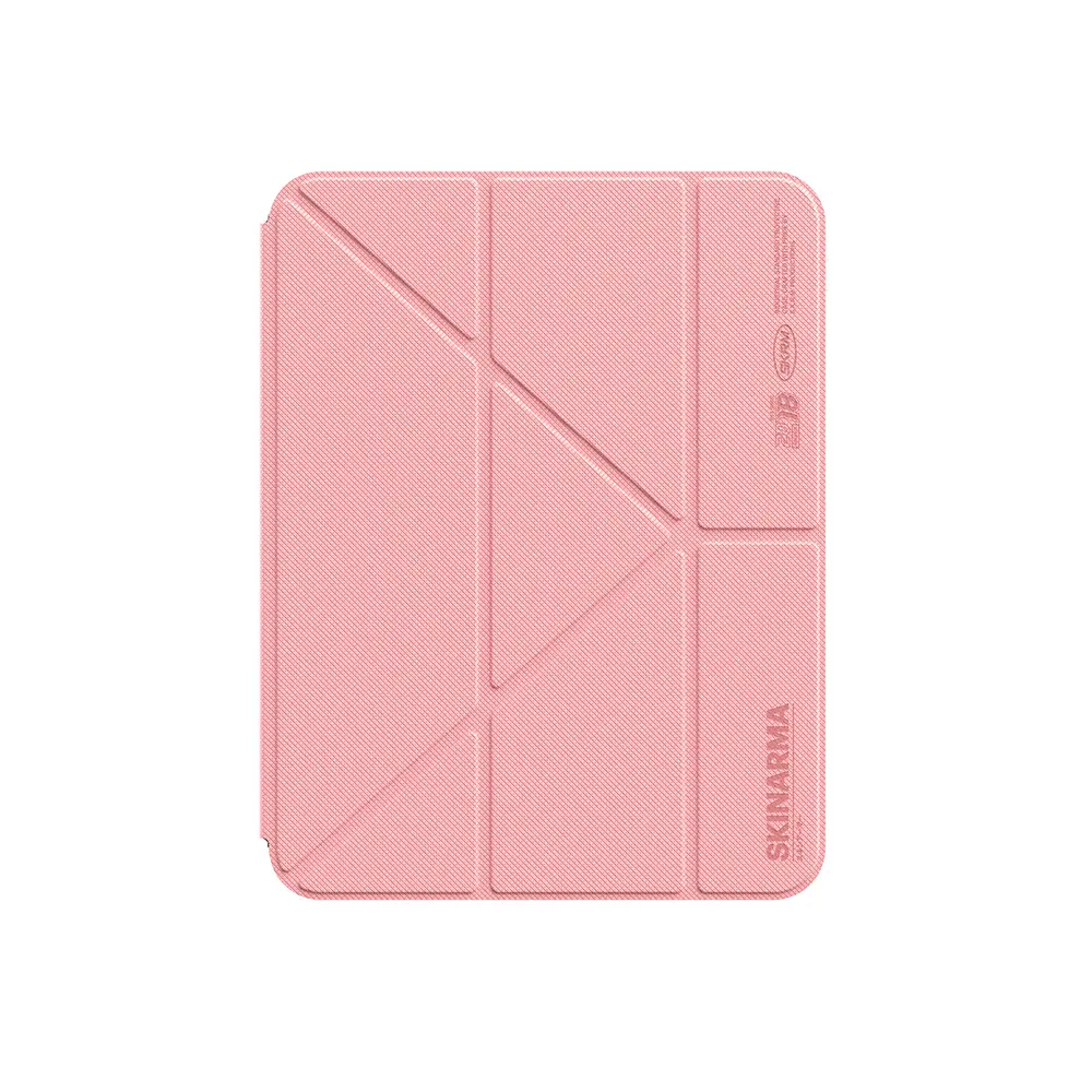 iPad 11" (A16) Kalemlikli Şeffaf Standlı Manyetik Kılıf - Skinarma Zeta