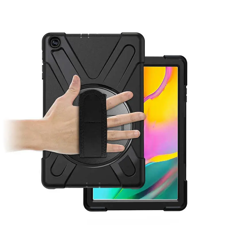 iPad Air 2 Ayarlanabilir Askılı ve Standlı Tablet Kılıfı - Zore Defender