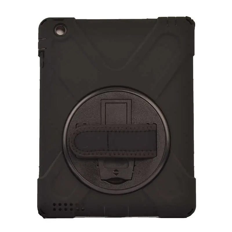 iPad Air 2 Ayarlanabilir Askılı ve Standlı Tablet Kılıfı - Zore Defender