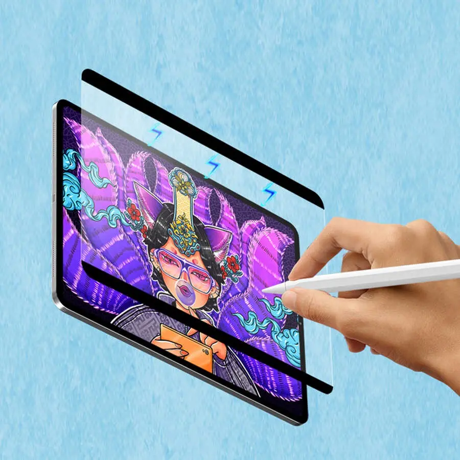 iPad 9.7" (6. Nesil) Manyetik Çıkarılabilir Ekran Koruyucu - Wiwu