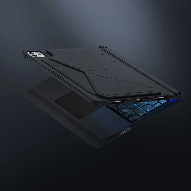 iPad Air 10.9 2020 Kablosuz Klavyeli Kılıf - Benks Multifunctional
