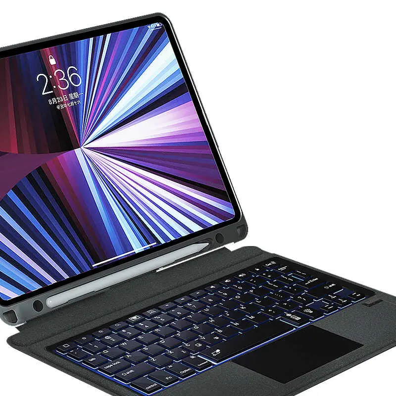 iPad Air 10.9 2020 Klavyeli Standlı Kılıf - Wiwu Mag Touch
