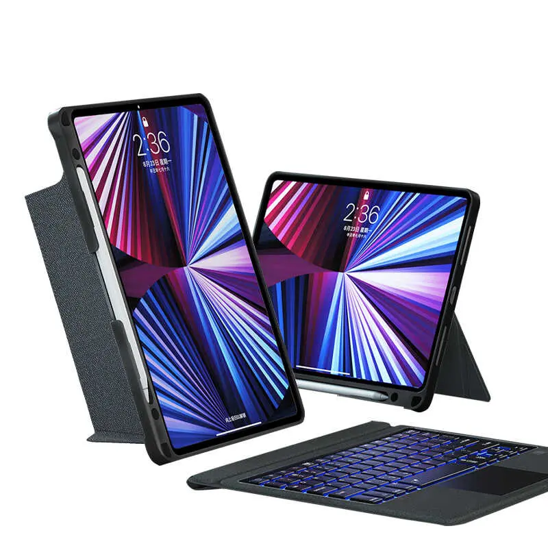iPad Air 10.9 2020 Klavyeli Standlı Kılıf - Wiwu Mag Touch