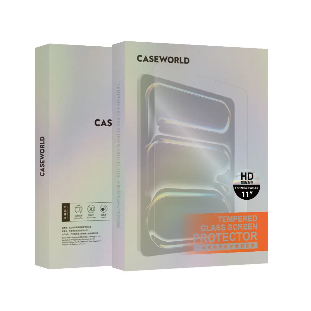 iPad Air 11" (M2) Temperli Cam Ekran Koruyucu - CaseWorld Steel Shield