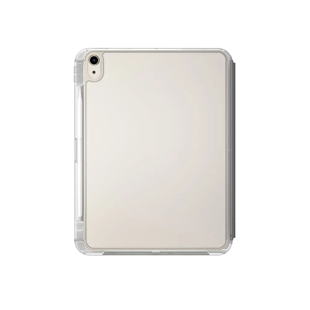 Apple iPad Air 11 2024 Kılıf Skinarma Kalemlikli Arkası Şeffaf Standlı Magnetik Zeta Kılıf
