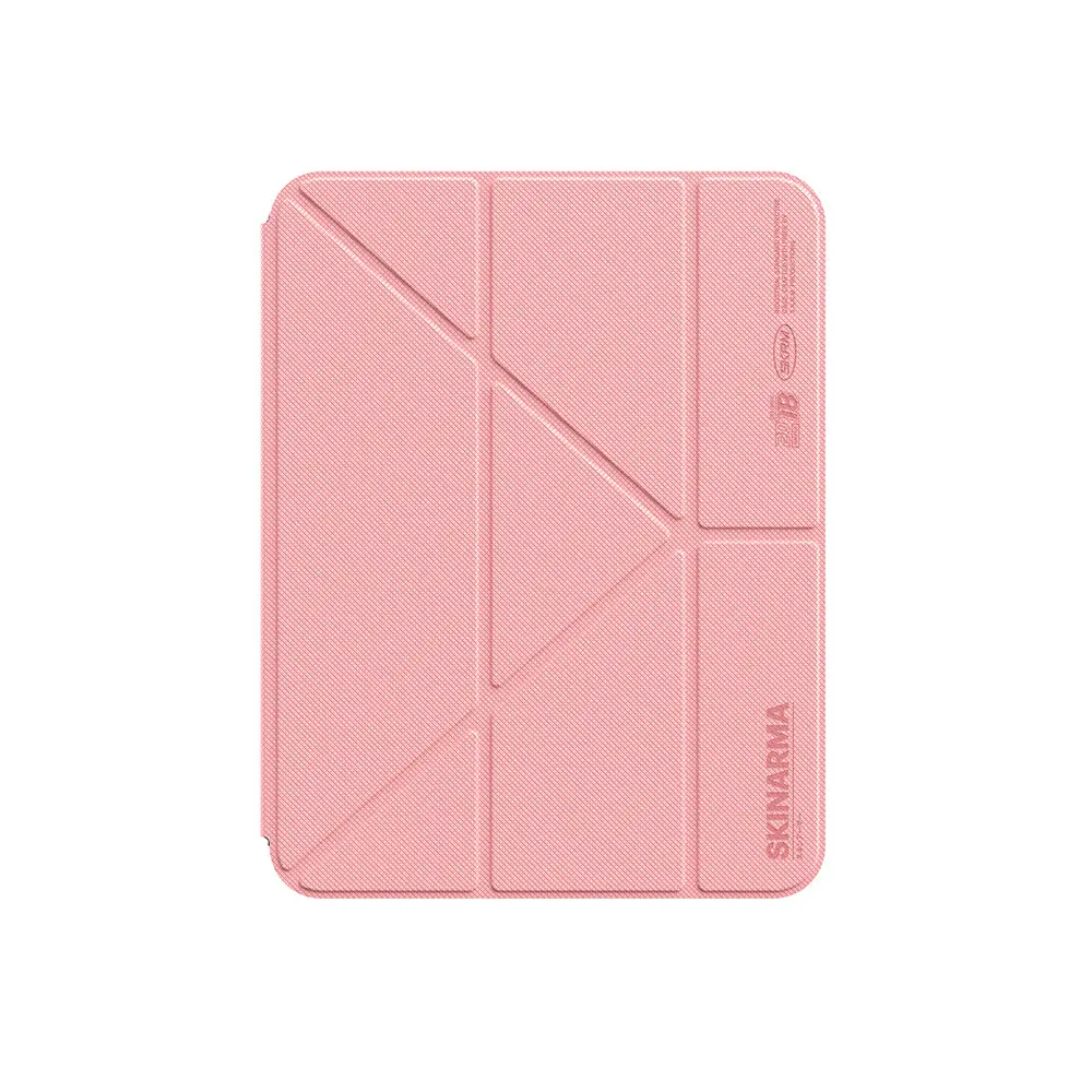 Apple iPad Air 11 2024 Kılıf Skinarma Kalemlikli Arkası Şeffaf Standlı Magnetik Zeta Kılıf