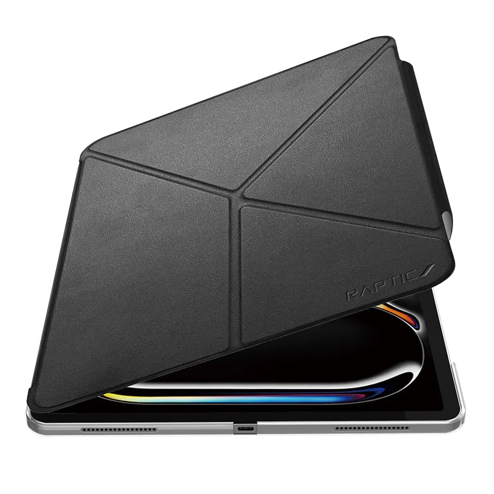 iPad Air 11" (M2) Katlanabilir Standlı Şeffaf Kılıf - Raptic Clear Folio