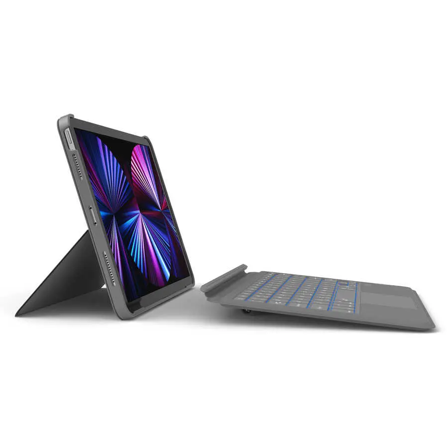 iPad Air 11 inç (M2) Bluetooth Klavyeli Standlı Kılıf - Wiwu Combo