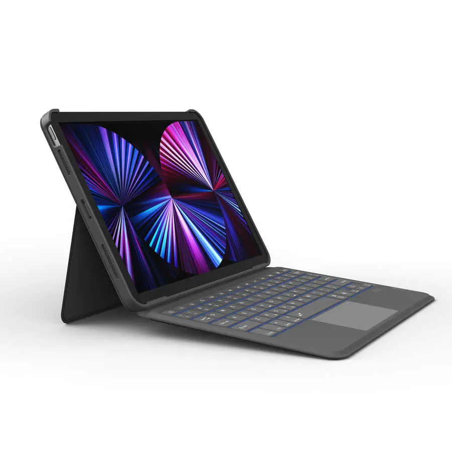 iPad Air 11 inç (M2) Bluetooth Klavyeli Standlı Kılıf - Wiwu Combo