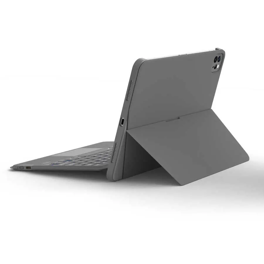iPad Air 11 inç (M2) Bluetooth Klavyeli Standlı Kılıf - Wiwu Combo