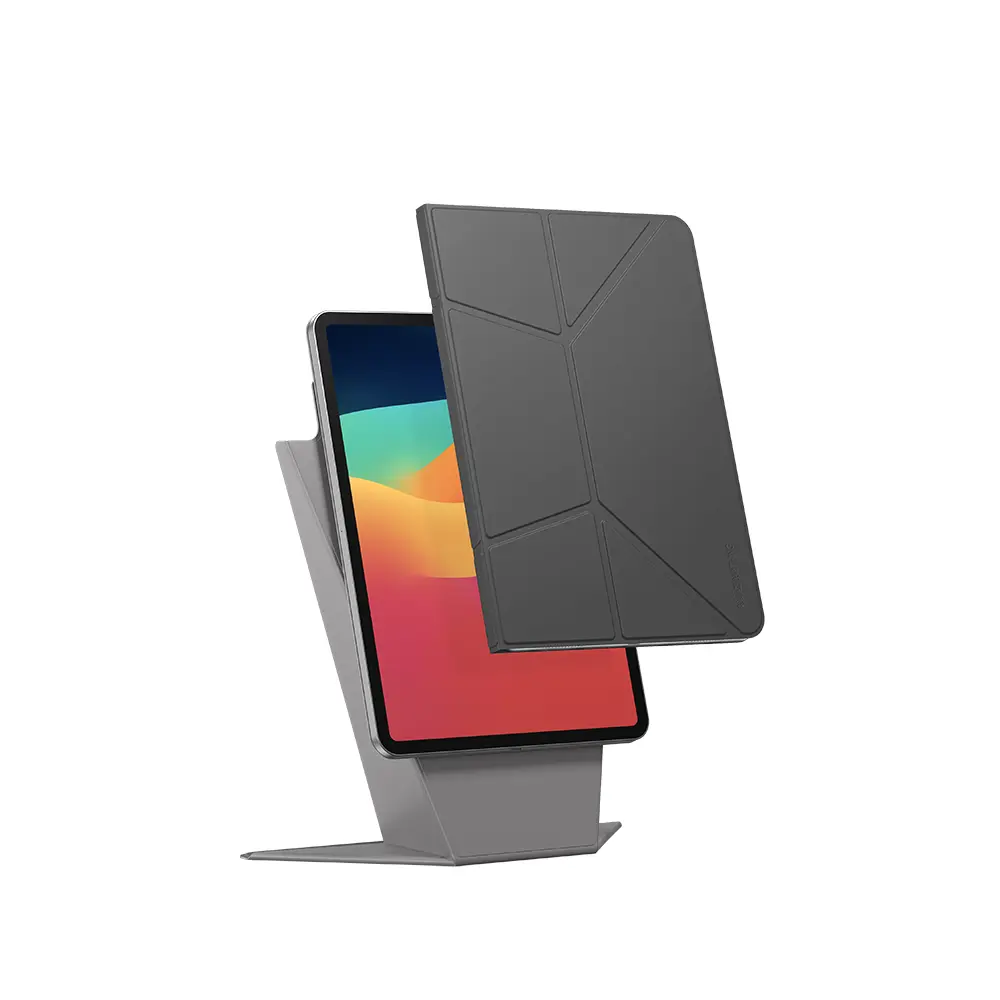iPad Air 11" (M3) Katlanabilir Manyetik Standlı Kılıf - Amazingthing Matte Pro Mag Folio
