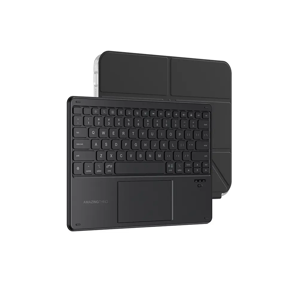 iPad Air 11" (M3) Klavyeli Standlı Kılıf - Amazingthing Minimal KeyLite Combo