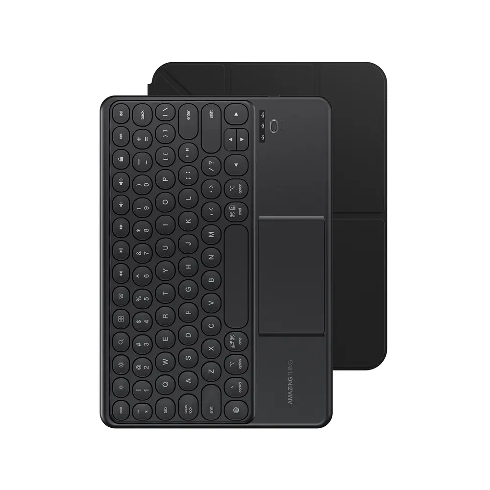 iPad Air 11" (M3) Klavyeli Standlı Kılıf - Amazingthing Minimal KeyLite Combo