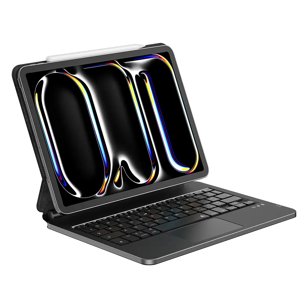 iPad Air 11 (M3) Klavyeli Standlı Kılıf, Gizli Kalem Bölmeli - Wiwu MK-003