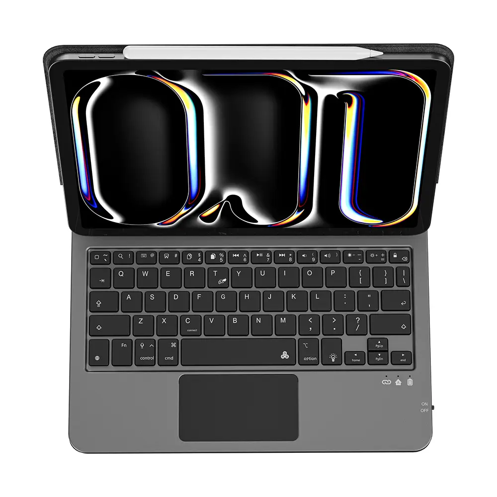 iPad Air 11 (M3) Klavyeli Standlı Kılıf, Gizli Kalem Bölmeli - Wiwu MK-003