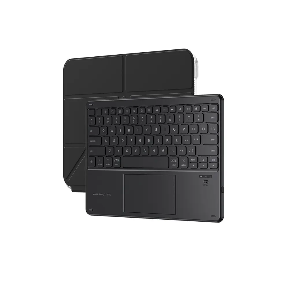 iPad Air 13" (M3) Klavyeli Standlı Kılıf - Amazingthing Minimal KeyLite Combo