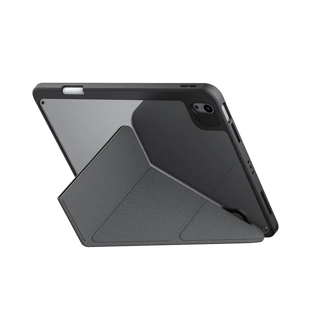 iPad Air 13" (M3) Manyetik Şeffaf Kılıf, Katlanabilir Standlı - Skinarma Kira Kobai