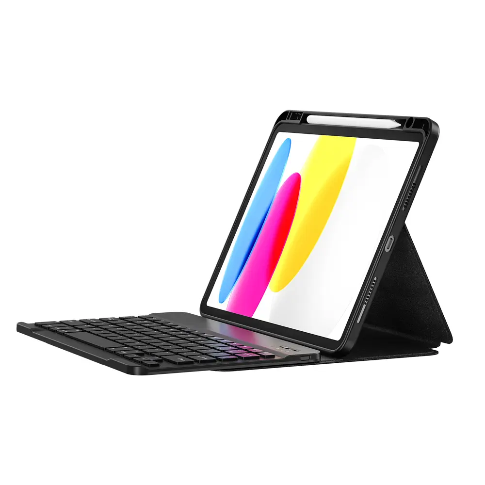 Apple iPad Air 13 2025 M3 Wiwu Protective Gizli Kalem Bölmeli Klavyeli Kılıf
