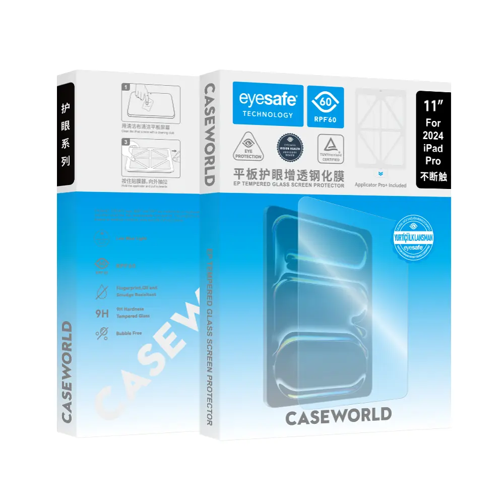 iPad Pro 11" (M4) Eyesafe Temperli Cam Ekran Koruyucu - CaseWorld