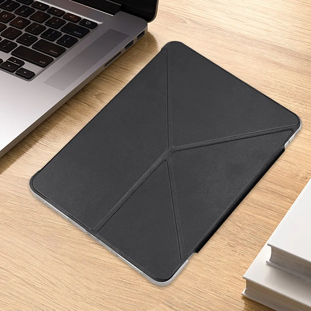 iPad Pro 11 2024 Airbagli Şeffaf Katlanabilir Standlı Kılıf - Raptic Clear Folio