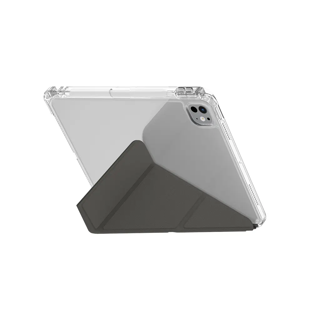 iPad Pro 11" (M5) Kalemlikli Şeffaf Standlı Manyetik Kılıf - Skinarma Zeta
