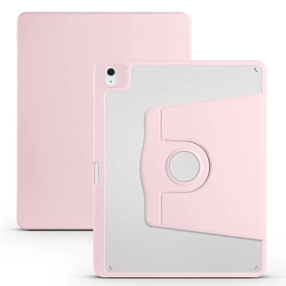 iPad Pro 12.9" 2022 M2 Kalem Bölmeli Dönebilen Standlı Kılıf - Zore Termik