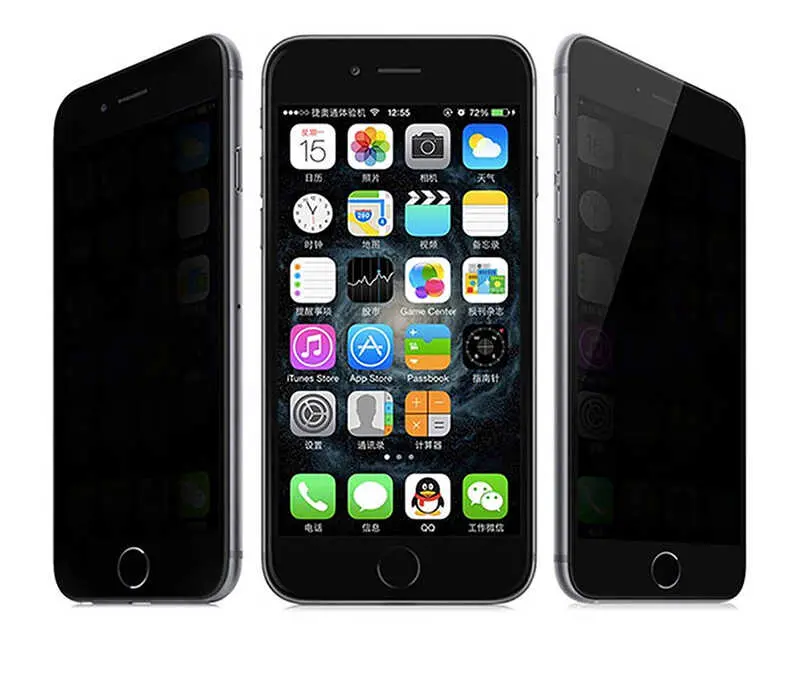 iPhone 6 Gizlilik Camlı Ekran Koruyucu - Davin 5D Privacy